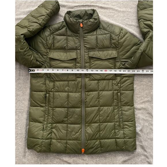 Save The Duck PlumTech Mens Size M Green Quilted Ultra Light Jacket - Picture 11 of 13